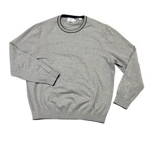 Southern Tide mens 2XL XXL light gray solid crewneck cotton blend sweatshirt EUC